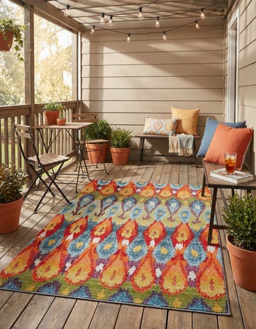 Easy-Clean Modern Indoor / Outdoor Rug