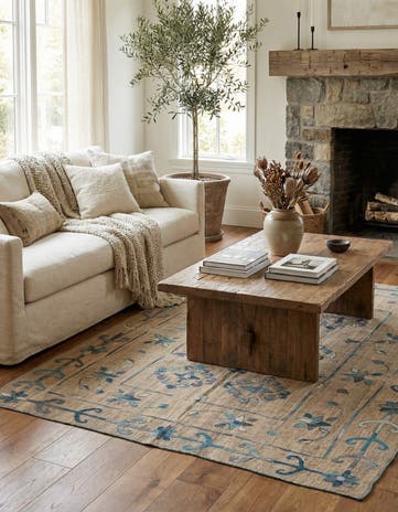 5' 10 x 7' 6 Hand Woven Kilim Modern Wool Rug