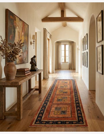 2' 10 x 8' 10 Luribaft Wool Runner Rug