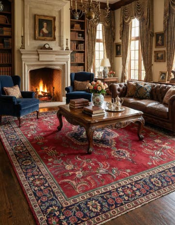 9' 8 x 12' 6 Hand Knotted Tabriz Persian Wool Rug