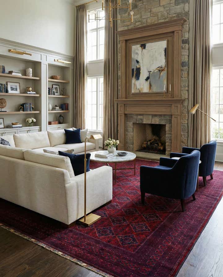 12' 8 x 19' 6 Hand Knotted Khal Mohammadi Wool Rug