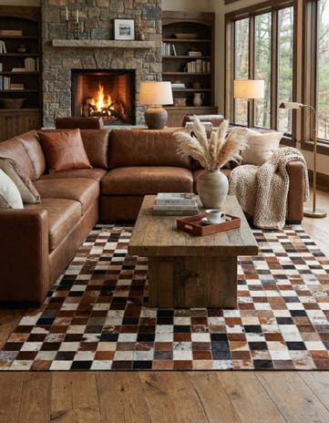5' x 8' Cowhide Rug
