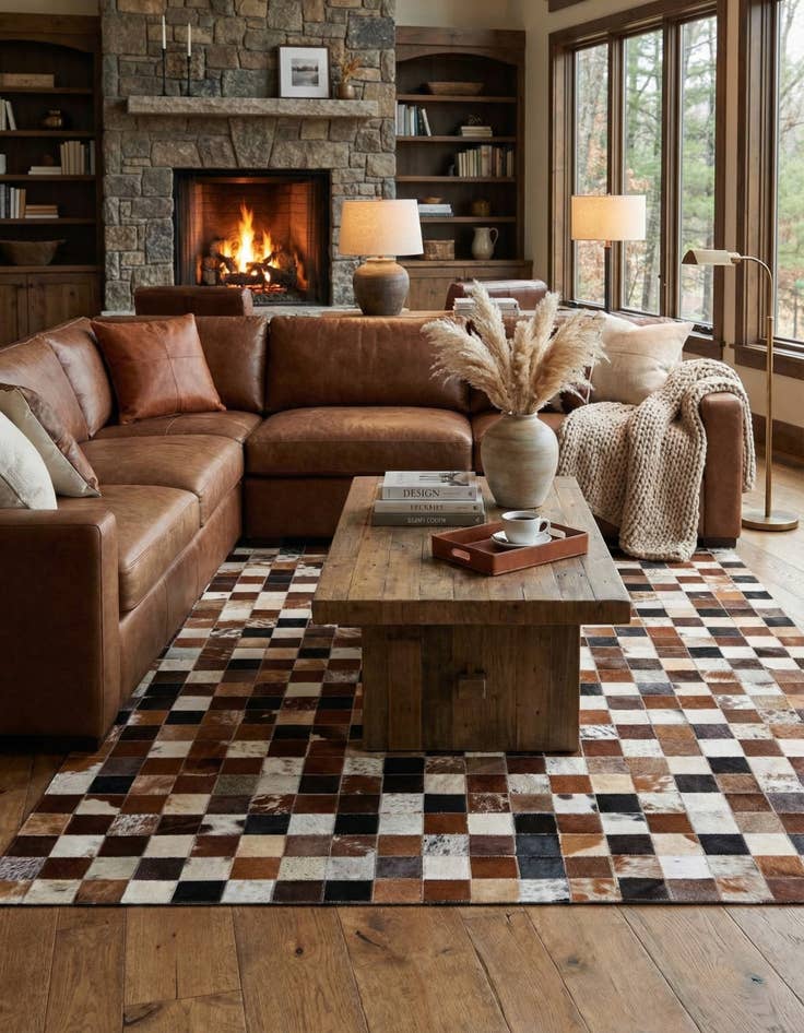 Detail image of  5' x 8' Cowhide Rug