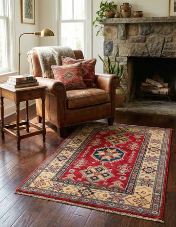 2' 8 x 4' 2 Hand Knotted Kazak Rug