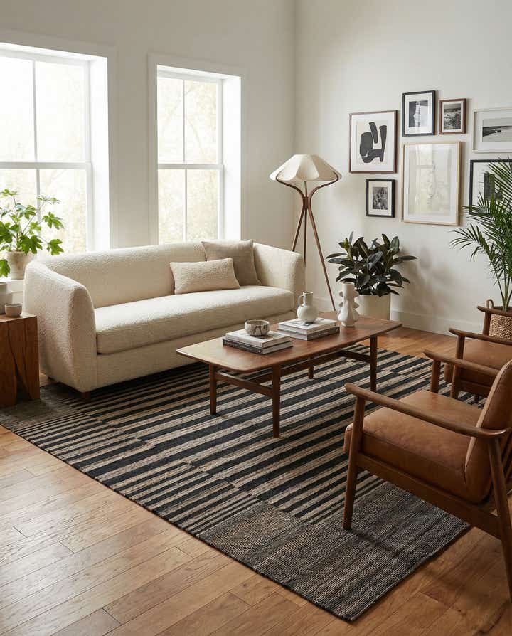 6' x 7' 8 Hand Woven Kilim Modern Wool Rug