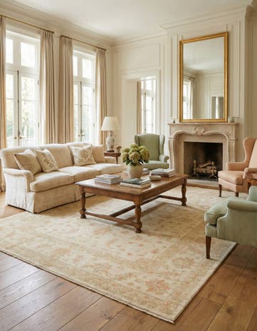 8' 2 x 11' 6 Hand Knotted Peshawar Ziegler Rug