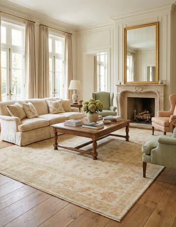 8' 2 x 11' 6 Hand Knotted Peshawar Ziegler Rug