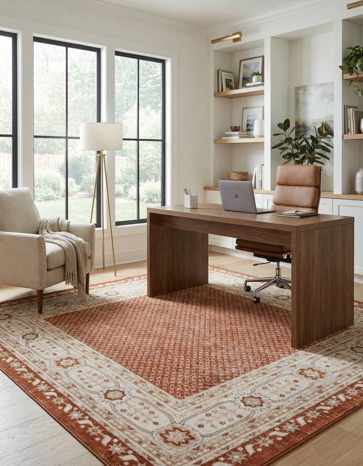 Detail image of  7' 10 x 7' 10 Charlotte Square Rug