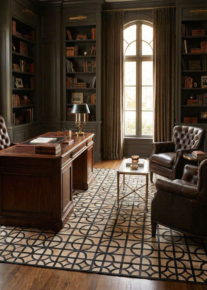 8' 2 x 10' Cowhide Leather Rug