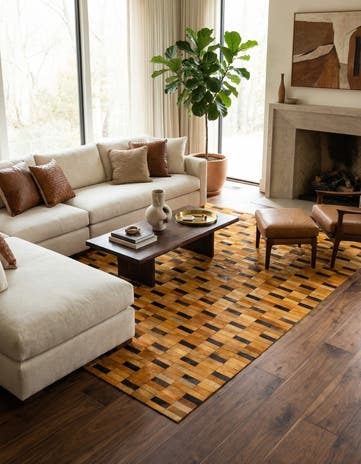 8' 1 x 10' 1 Cowhide - Patchwork Rug