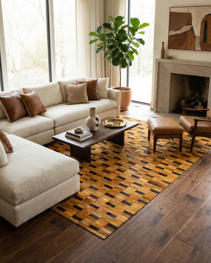 8' 1 x 10' 1 Cowhide - Patchwork Rug