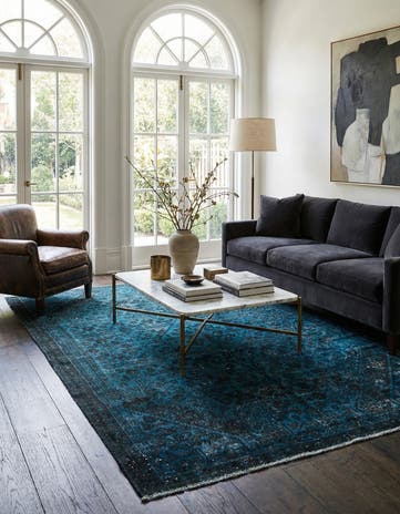 5' 4 x 7' 9 Hand Knotted Ultra Vintage Persian Wool Rug