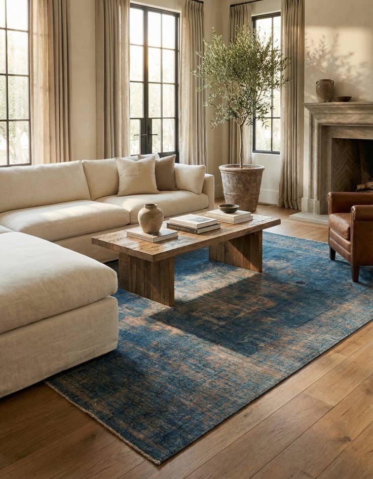 Detail image of 8' x 10' 10  Hand Knotted Ultra Vintage Persian Wool Rug