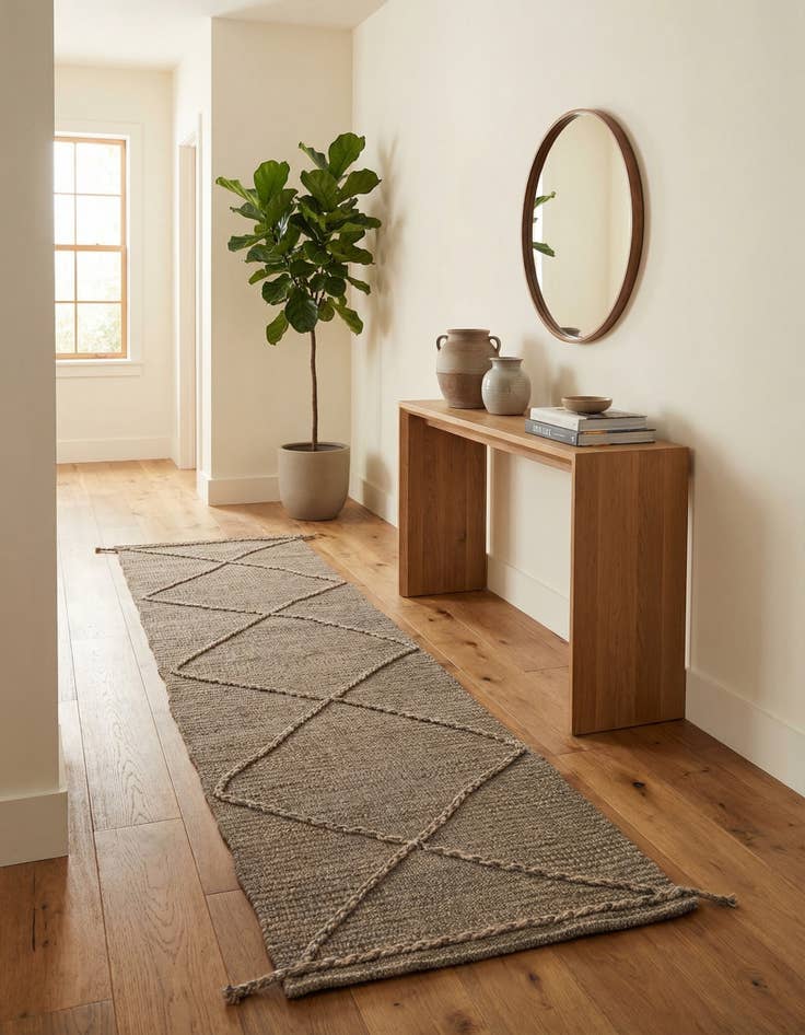 Detail image of 2' 6 x 10'  Hand Knotted Darya Wool Runner Rug