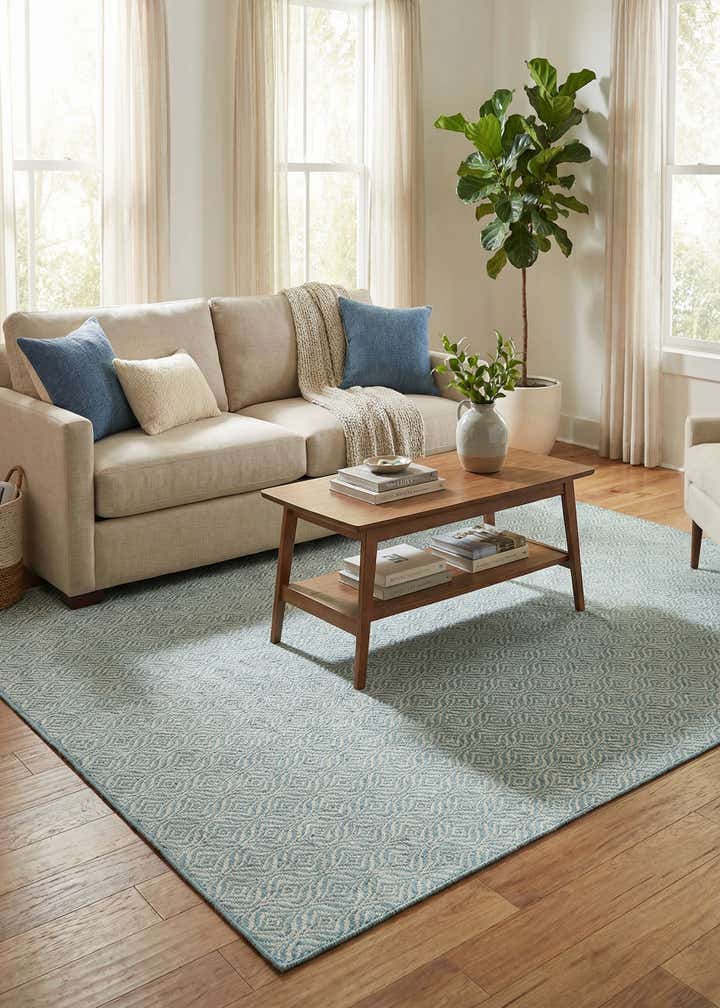 9' x 12' Easy-Clean Trellis Indoor / Outdoor Rug