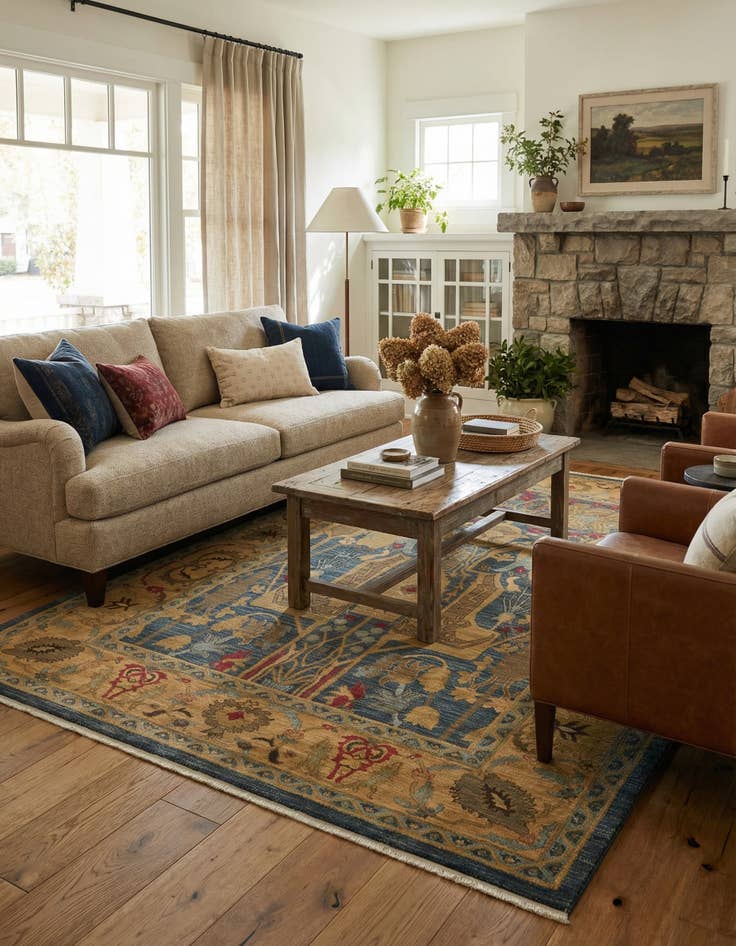 Detail image of 8' x 11' Serapi Rug