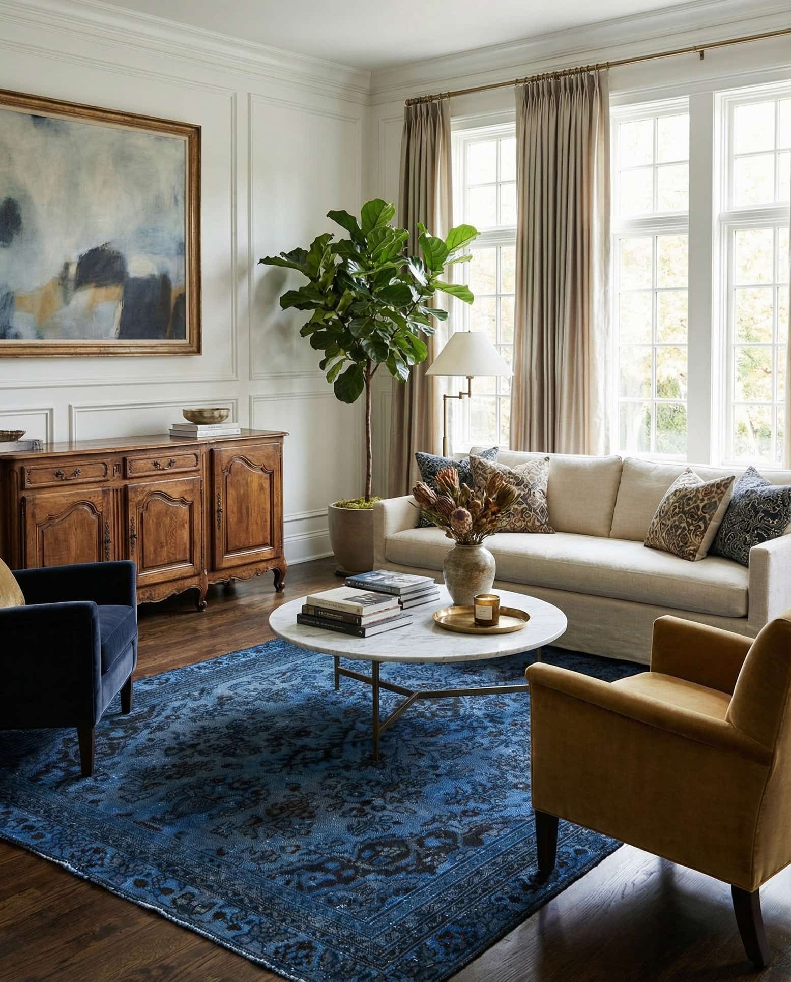 6' x 9' Hand Knotted Ultra Vintage Persian Wool Rug