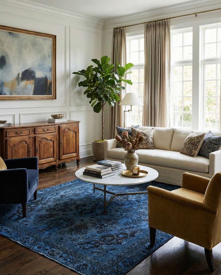 6' x 9' Hand Knotted Ultra Vintage Persian Wool Rug