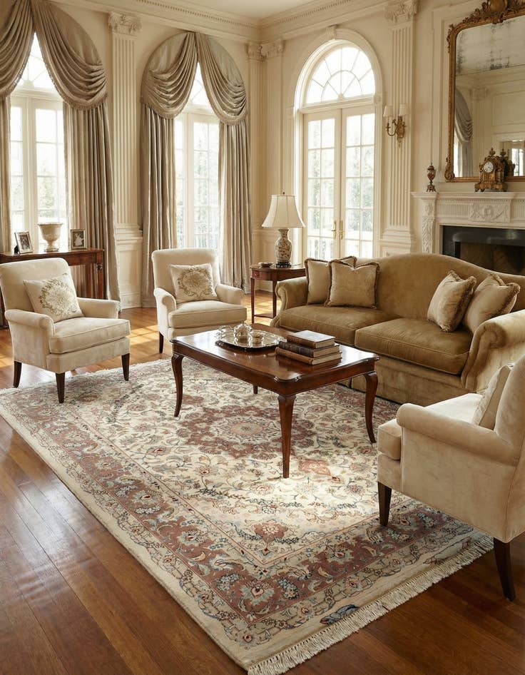 Detail image of 5' x 6' 10 Tabriz Rug