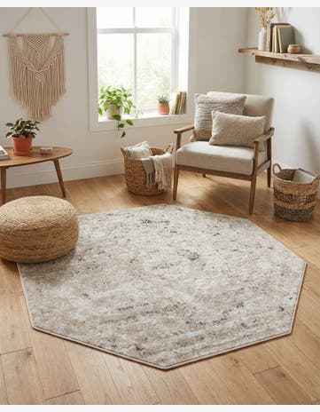 Beige Oregon Octagon Rug