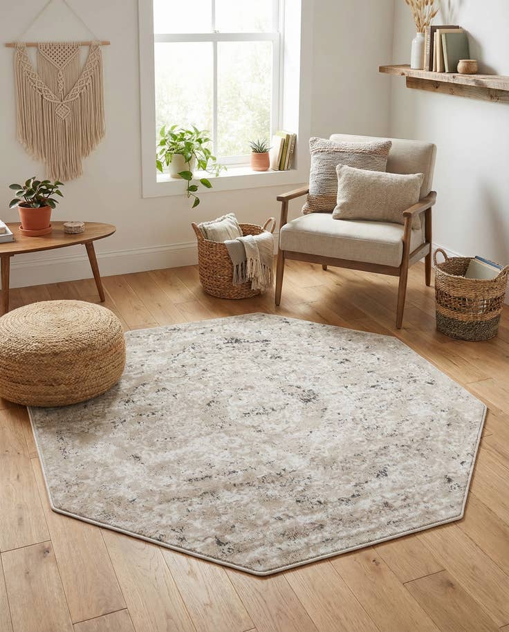 Detail image of 5' 3 x 5' 3 Oregon Octagon Rug