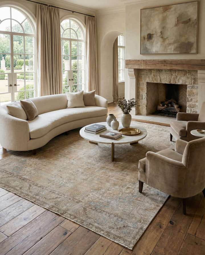 9' 4 x 12' 1 Hand Knotted Ultra Vintage Persian Wool Rug