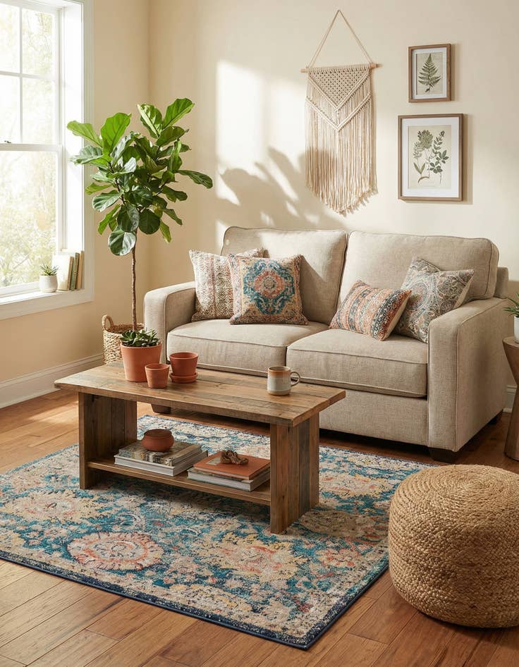 Detail image of  4' x 4' Lola Square Rug