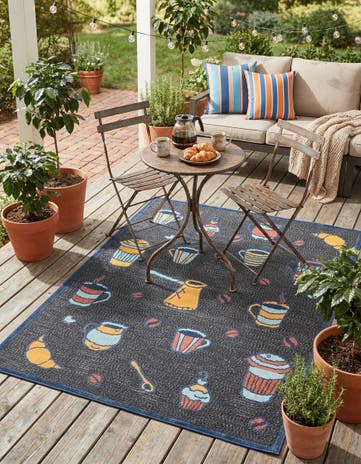 5' x 7' 7 Easy-Clean Indoor / Outdoor Rug