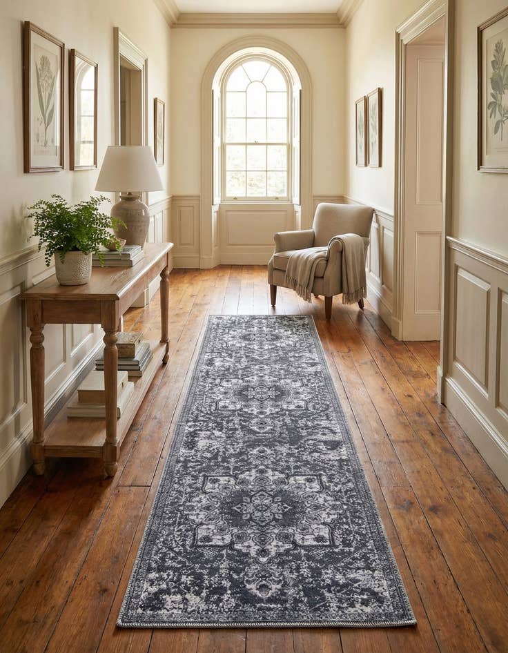 Detail image of  2' x 13'  Washable Francesca Runner Rug