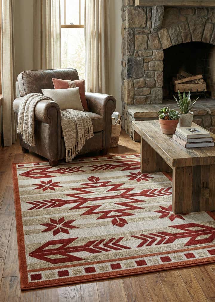 4' x 6' Easy-Clean Modern Indoor / Outdoor Rug