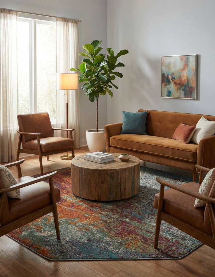 Detail image of 6' x 6' Paragon Octagon Rug