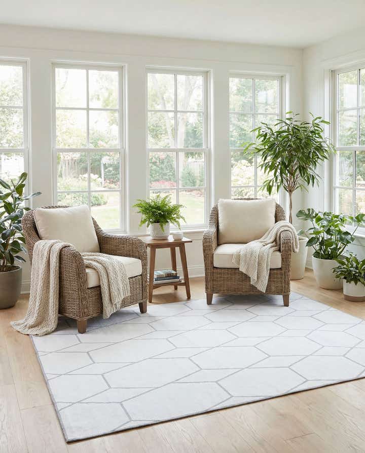 5' 3 x 7' 7 Washable Timeless Rug