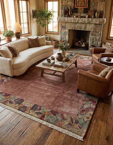 8' 4 x 10' Hand Knotted Tibet Wool Rug