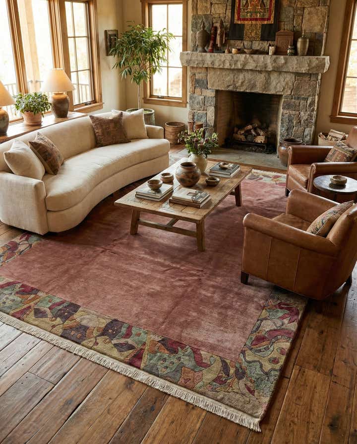 8' 4 x 10' Hand Knotted Tibet Wool Rug
