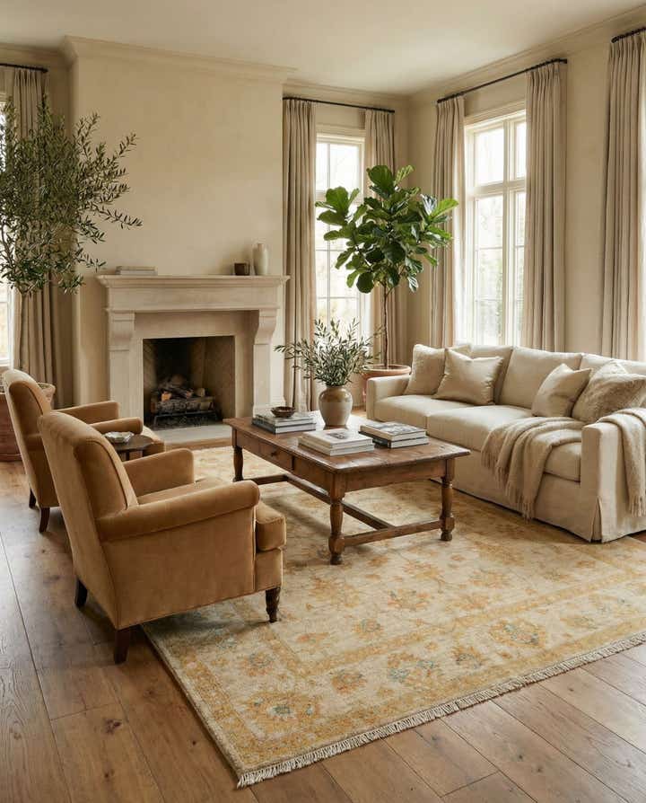 5' 2 x 6' 7 Kaizar Wool Rug