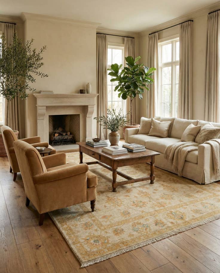 Detail image of 5' 2 x 6' 7 Kaizar Wool Rug