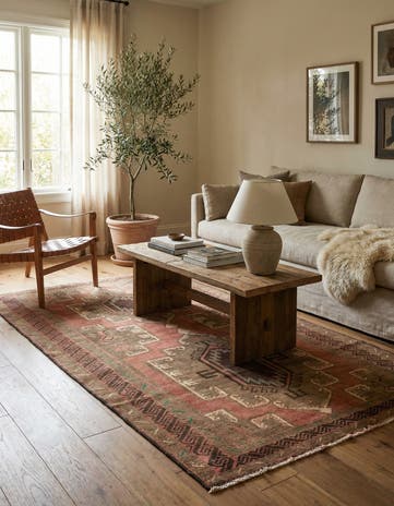 3' 6 x 6' 5 Hand Knotted Ultra Vintage Persian Wool Rug