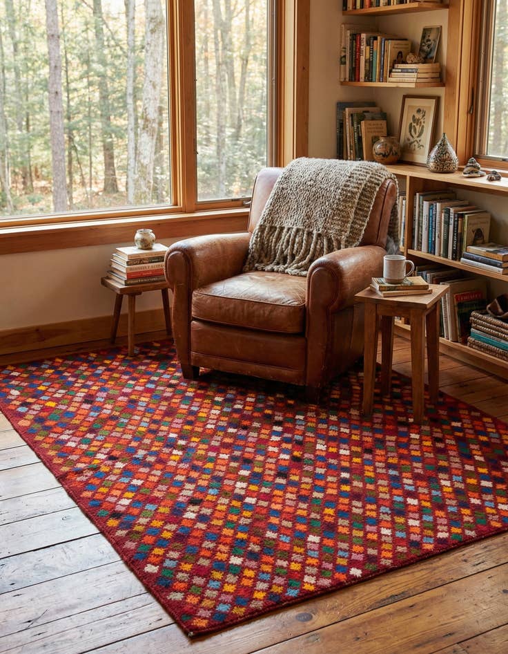 Detail image of 5' 2 x 6' 8  Hand Knotted Balouch Wool Rug