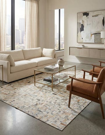 4' 11 x 8' 1 Cowhide Stocks Rug