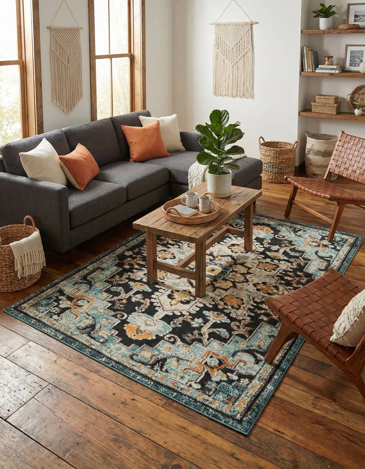 Detail image of 5' x 7' Easy-Clean Casablanca Indoor / Outdoor Rug