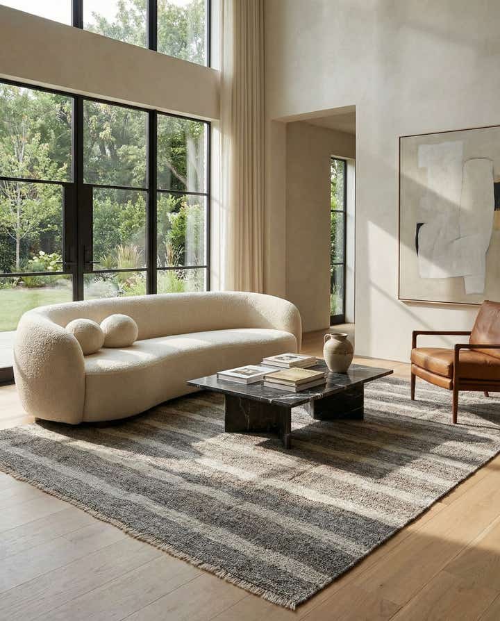 8' 8 x 9' 8 Hand Woven Kilim Modern Wool Rug