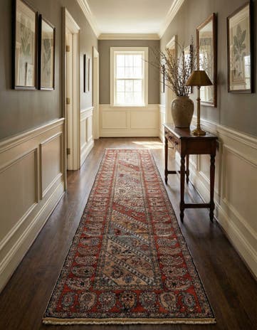 2' 6 x 10' 4 Hand Knotted Mood Oriental Wool Runner Rug