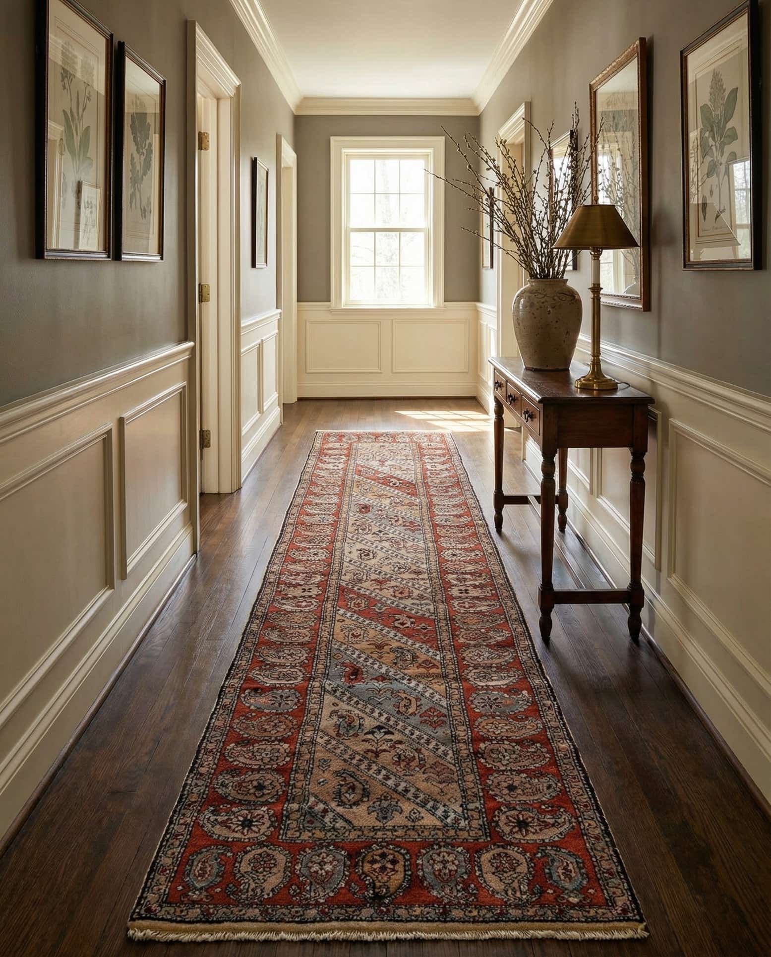2' 6 x 10' 4 Hand Knotted Mood Oriental Wool Runner Rug