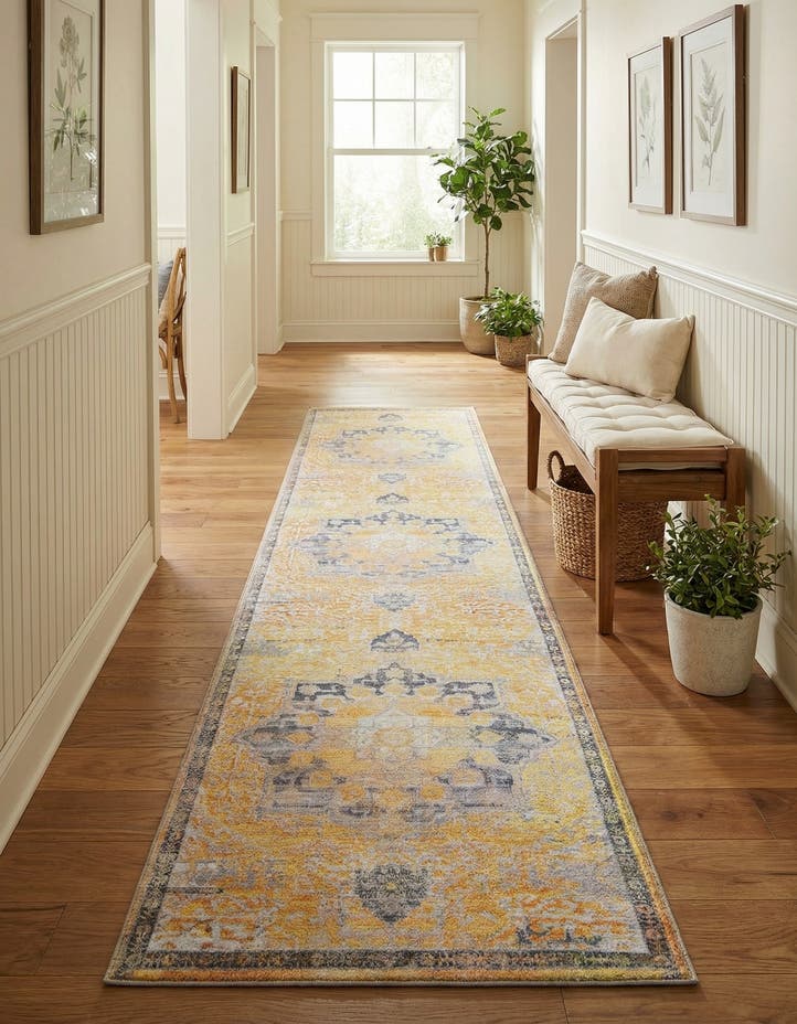 2' 7 x 12' Washable Francesca Runner Rug