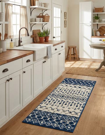 2' x 5' Moroccan Trellis Runner Rug