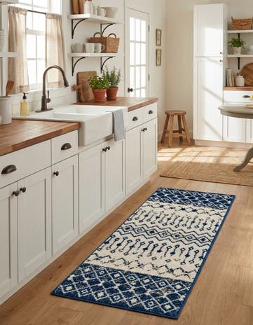 2' x 5' Moroccan Trellis Runner Rug