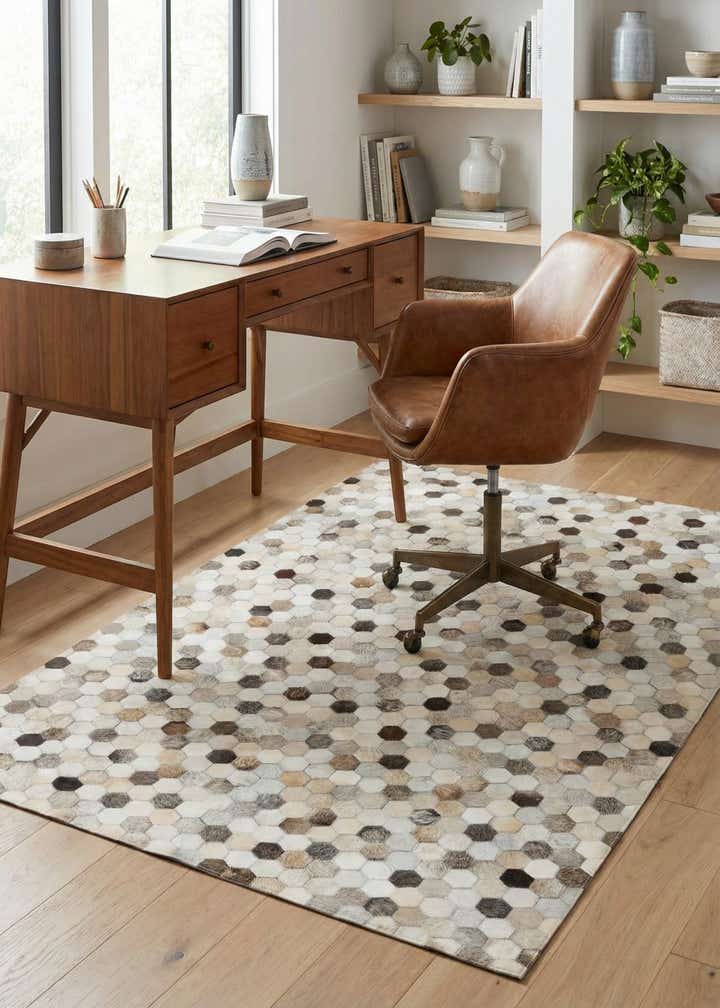 4' x 5' 11 Cowhide Stocks Rug