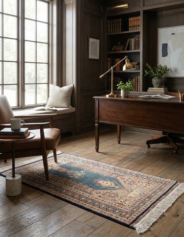 2' 8 x 4' 3 Hand Knotted Bokhara Wool Rug
