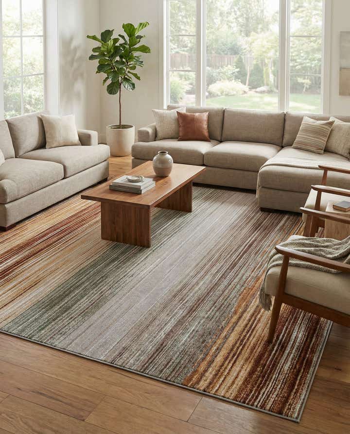 7' 10 x 10' Easy-Clean Modern Indoor / Outdoor Rug