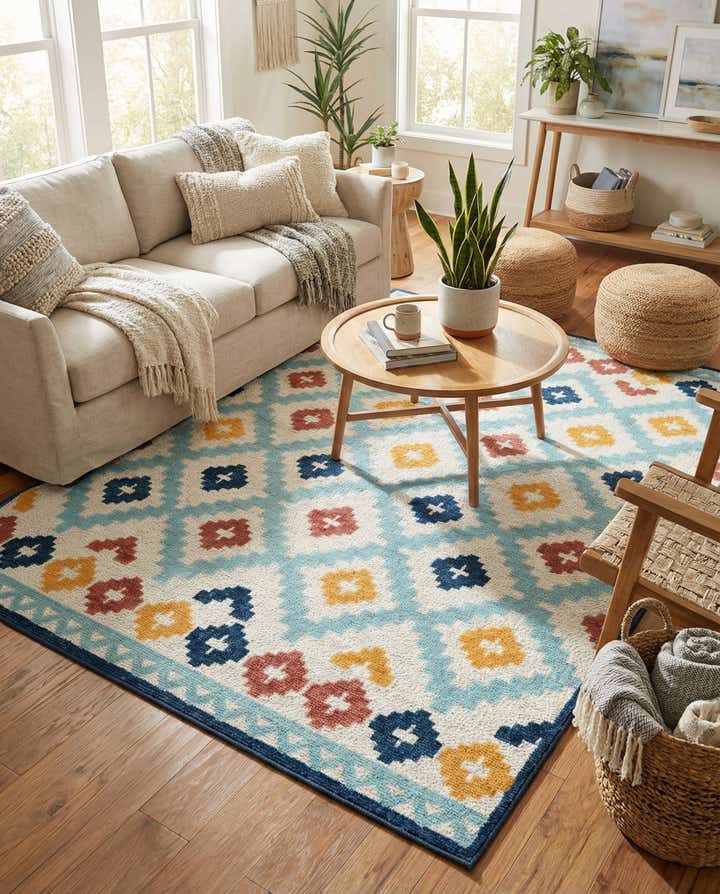 7' x 10' Easy-Clean Belize Indoor / Outdoor Rug